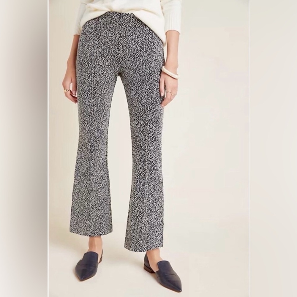 Anthropologie The Essential Crop Flare Pants Size Small